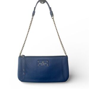 Kate Spade Navy Shoulder Bag with Chain Strap